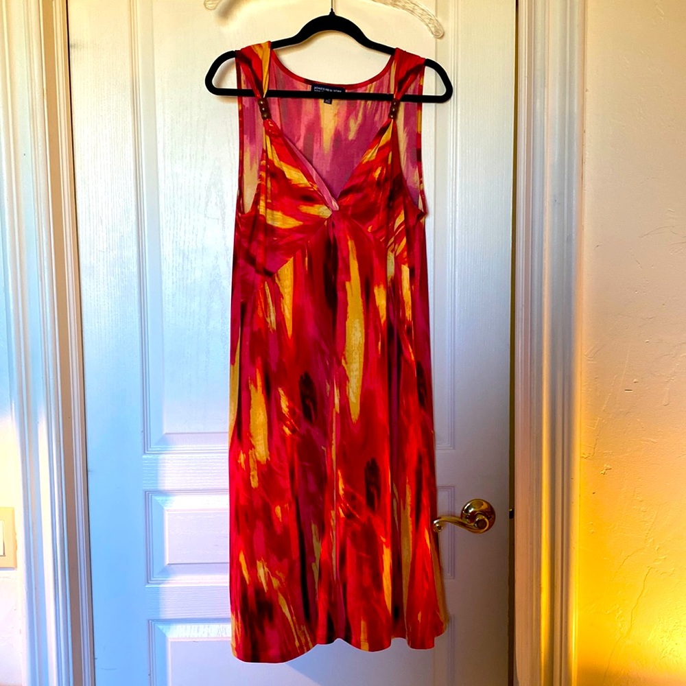 Jones New York Red Flame Dress